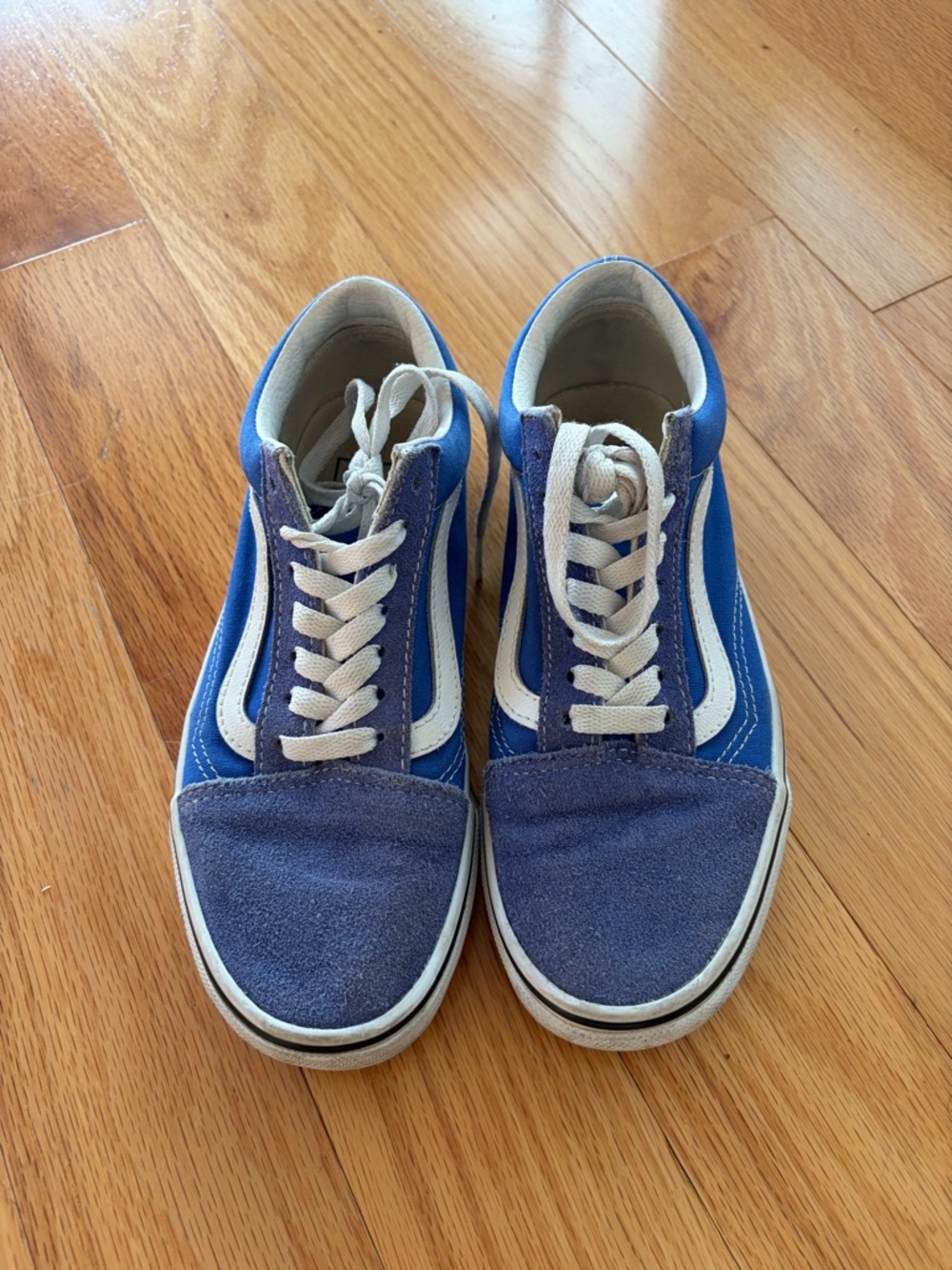 Vans Blue and White Old Skool Sneakers